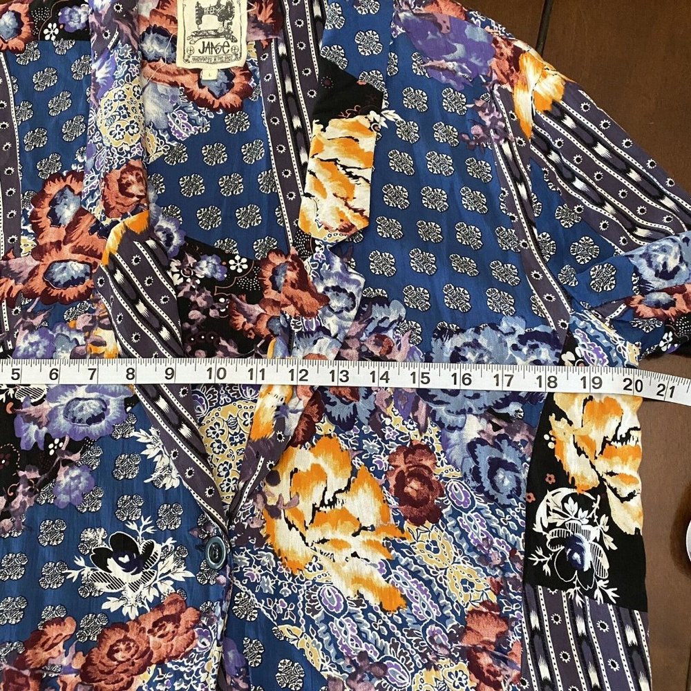 Jaase Women’s Multicolor Boho Patchwork Rayon Jac… - image 8